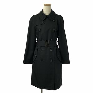 【美品】 COMME des GARCONS COMME des GARCONS / コムコム | ベルト付き ステッチワーク トレンチコート | SS | ブラック | レディース