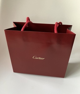 【美品】 Cartier カルティエ　ショップ袋　紙袋　ショッパー ショップバッグ　中古　ブランド袋