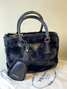 ■【美品】 プラダ Prada トートバッグ レディース ブラック