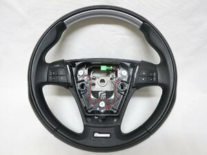 希少 R-DESIGN! C30 MB5244 ボルボ 純正 革 ステアリング ハンドル スイッチ 30695858 C70 S40 V50 管理番号（W-CV15）