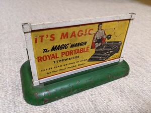 ROYAL タイプライター　電飾フライヤー　アメリカ製　USA　レトロアメリカン　当時品