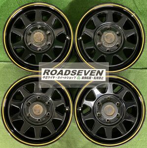 5ZIGEN KOMA 五次元 16インチ 6穴/6H★16×6.5J+38 PCD139.7 ハブ径:約108mm 4本set 中古アルミホイール★送料無料