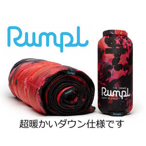 ★RUMPL ランプル★The Original Printed Down Puffy Blanket Throw FLOWER BOMB 高品質 アウトドア ダウンブランケット