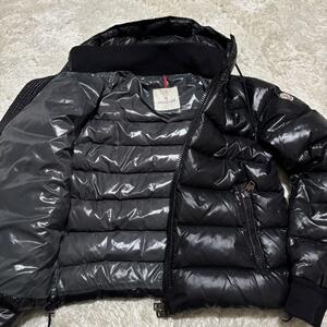 美品/XL相当◆MONCLER モンクレール【AUBERT オーベルト フード取り外し可 2way 肉厚 極暖】ダウンジャケット メンズ 2 アウター ブラック