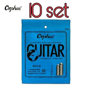 Orphee エレキギター弦 09-42 10セット 