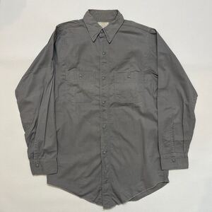 k222 50 60 年代 ビンテージ グレー シャンブレー ワーク シャツ ブラック chambray vintage l/s shis work 50s 60s