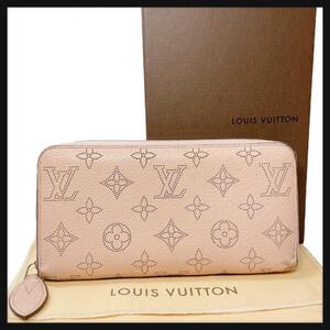 【新型モデル/日本限定カラー】 Louis Vuitton ルイヴィトン ジッピーウォレット マヒナ ピンク ラウンドファスナー 