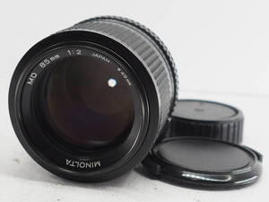 ★超極上★ ミノルタ MINOLTA MD 85ｍｍ Ｆ2 ★完動品 ★前後キャップ付き ＃Ａ1946