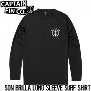 【送料無料】サーフTEE 長袖 ラッシュガード CAPTAIN FIN SON BRILLA L/S SURF SHIRT 21A9232300 BLK 日本代理店正規品 Lサイズ