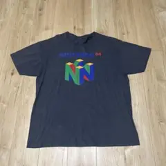 Nintendo 64 ロゴ Tシャツ チャコールグレー