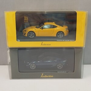 mU157a [まとめ] 京商 1/43 トヨタ 86 XaCAR Special イエロー トヨタ 86GT Limited ギャラクシーブルーシリカ | ミニカー T