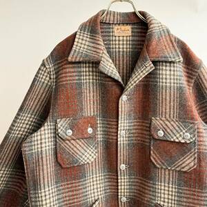 希少《 好配色 / CHIPPEWA WOOLEN MILLS 》40s 50s 美品【 チペワ ビンテージ グラデーション ウール ジャケット 】