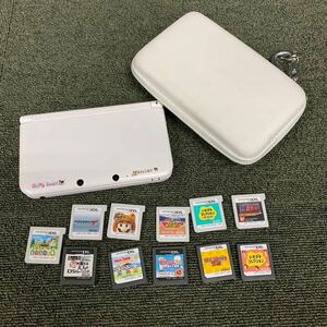 ★【売り切り】任天堂 ニンテンドー Nintendo 3DSLL SPR-001 ホワイト+ソフトセット マリオ トモダチコレクション 動作確認済み 現状品