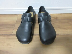 ☆美品☆BIRKENSTOCK/ビルケンシュトック　LONDON/ロンドン　44　28.5cm　オイルドブラック　レギュラー幅　希少サイズ　サンダル　靴