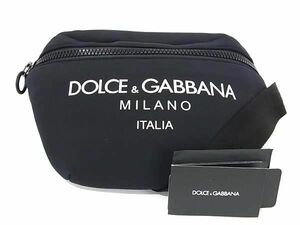 ■新品■未使用■ DOLCE＆GABBANA ドルチェ&ガッバーナ ネオプレン ショルダーバッグ ボディバッグ クロスボディ ブラック系 AZ2313