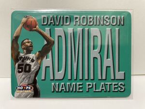 NBAカード　デビット・ロビンソン　DAVID ROBINSON NAME PLATES 「ADMIRAL 」NBA HOOPS SKYBOX ‘99-00【9 of 10 NP】