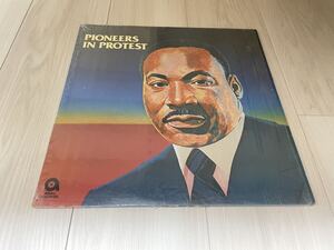 シュリンク付 Dr. Martin Luther King, Jr. Pioneers In Protest LP DJ SAMPLE TOOL Abec Records ALP 7010 Speech Spoken Word 演説