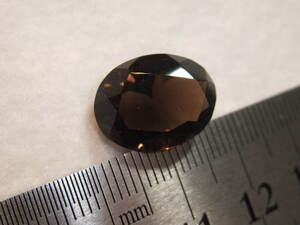 スモーキークォーツ 大粒☆綺麗カット石 7.4ct 天然石!未使用や綺麗な外し石在庫ルース☆　6　色々まとめてたくさん大量同梱可能　765-14