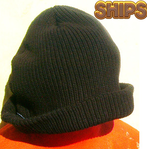 即決■SHIPS JET BLUE■スマートなブラックcap■■古着