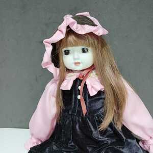 〈う755〉ビスクドール 人形 女の子(約47cm) 現状品 趣味 コレクション 220621(U1-4