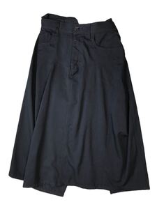 (D) junya watanabe COMME des GARCONS ジュンヤワタナベ コムデギャルソン 04AW 再構築 ウール スカート S ネイビー