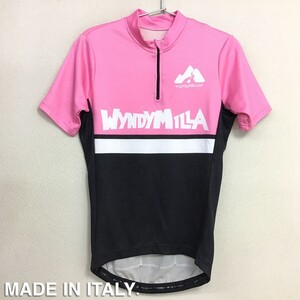 ★訳アリ価格!!★USA直輸入!!★ITALY製★[Wyndymilla]ハーフジップ 半袖 サイクルジャージ[S]自転車 ロードバイク ウエア スポーツ K2-548