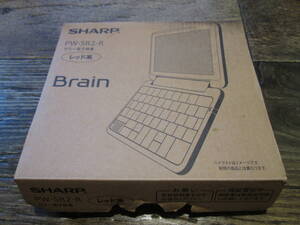 ☆SHARP カラー電子辞書　Brain　PW-SR2-R レッド系　未使用品