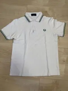 フレッドペリー　Fred Perry ポロシャツ ホワイト グリーン