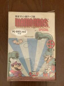 PC-8801 SR　マリオブラザーズ SPECIAL　MARIOBROS.　ハドソンソフト　HUDSONSOFT　NEC　任天堂　再生音声確認のみ　動作未確認