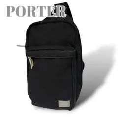 PORTER　ポーター　ボディバッグ　キャンバス　ショルダーバッグ　ブラック　黒