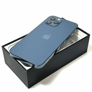 【美品】Apple｜iPhone 12 Pro 128GB｜SIMフリー｜最大バッテリー容量85%｜パシフィックブルー｜動作確認済｜速達発送可