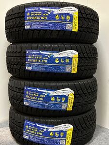 ＜送料別＞195/55R16 87H　未使用スタッドレス (WS002-1)４本セット 　195/55/16 SENTURY ice STAR iS35　2020年製造