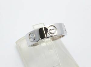 新品仕上げ済 Cartier カルティエ ラブリング 10号 K18WG 6.60g リング 指輪 ホワイト ゴールド 店舗受取可