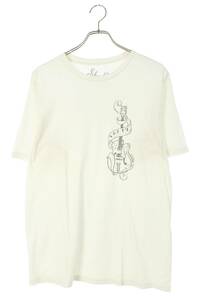 ナンバーナイン NUMBER(N)INE サイズ:L シャンブルズ/ギタープリントTシャツ 中古 BS99