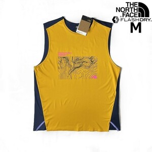 1円～!売切!【正規新品】THE NORTH FACE◆TRAILWEAR LOST COAST SLEEVELESS タンクトップ Tシャツ US限定 速乾 メッシュ(M)黄 紺 180903-5