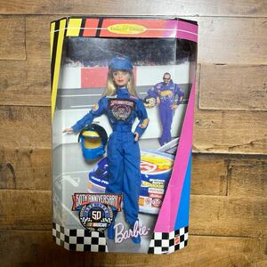 MATTEL マテル バービー 人形 Nascar 50th Anniversary 1998年製 ナスカー 50周年記念バービー 未使用 未開封 当時物