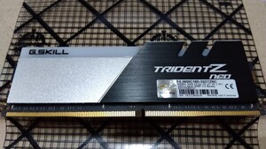  G.Skill TRIDENT Z NEO DDR4-3600 16GB×1 (1枚のみ)[F4-3600C16D-32GTZNC]