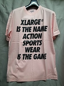 New!★エクストラ ラージ XLARGE S/S TEE XLARGE THEME ピンク Mサイズ★アーカイブarchive