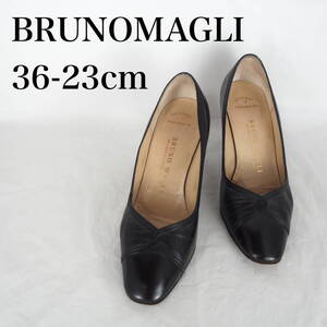 MK6964*BRUNOMAGLI*ブルーノマリ*レディースパンプス*36-23cm*黒