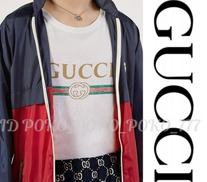 即決 定価7万円 グッチ GUCCI オーバーサイズ ダメージ加工 フラワー オールドロゴ Tシャツ クリーニング済み