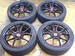 RAYSレイズ　Gramlightグラムライツ 57FXX 18インチ 7.5J+50 PCD100 5H 4本　タイヤ NEOVA AD09 225/40R18 2022年製