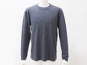 ◆美品【STRASBURGO ストラスブルゴ】ウール カットソー ダークグレー L