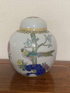 中国景徳鎮 蔵出 煎茶道具 茶入 粉彩 色絵 唐物 骨董品 希少品