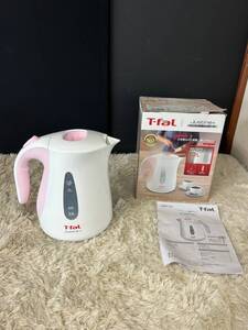 【1円スタート！動作確認済み！】T-fal ティファール 1.2L 電気ケトル ジャスティンプラス シュガーピンク KO4907JP /TH011399-宅80