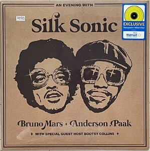 未開封 日本未発売　Walmart限定 Yellow Vinyl　シルクソニック(Bruno Mars/Anderson.Paak)アナログLP『AN EVENING WITH SILK SONIC』