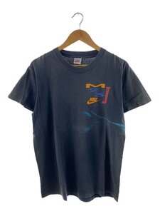 NIKE◆Tシャツ/L/コットン/GRY/無地/USA製/シングル