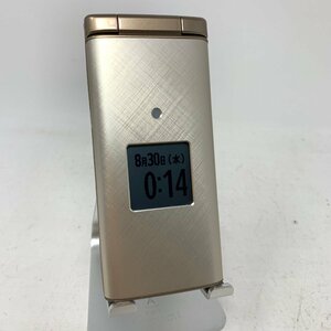 【中古良品】かんたんケータイ KYF38/8G/シャンパンゴールド/30900