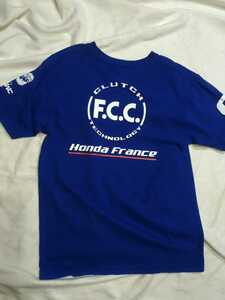 F.C.C. TSR Honda　France/半袖Tシャツ/鈴鹿8耐41st/TECHNICAL SPORTS RACING/青/Lサイズ