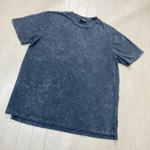 3941☆ DIESEL ディーゼル トップス 半袖Tシャツ クルーネックTシャツ カジュアル メンズ L ブラック 柄