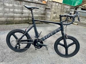 Tern surge 52カスタム　ULTEGRA 6800 q-rings kcnc bc3 kitt Designカーボンフォーク　バトンホイール　fizik r1 付属品多数　 ミニベロ